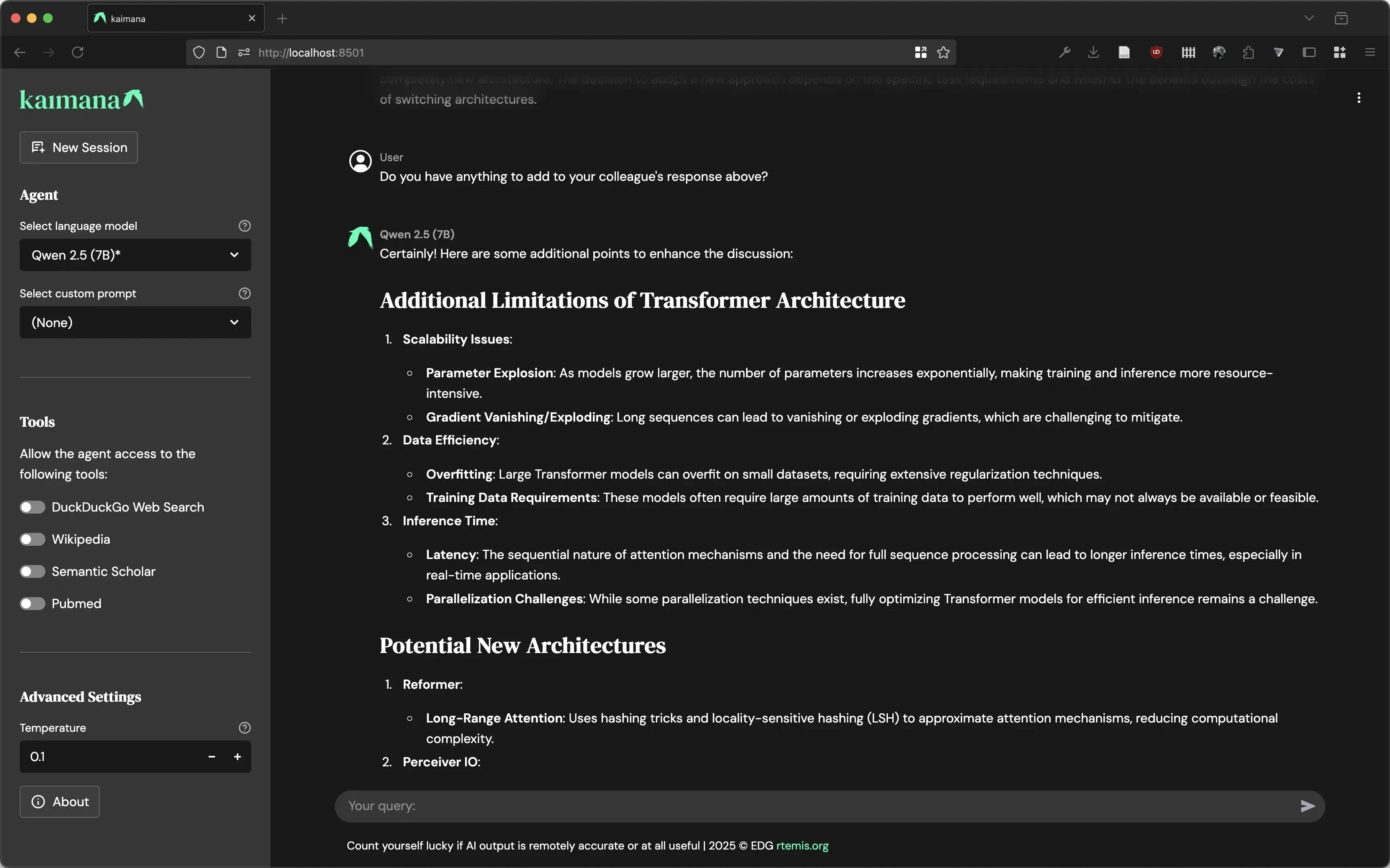 Ask Qwen whether it has anything to add